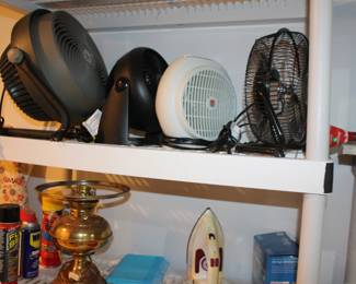 Electrical Fans, Iron, Lamp