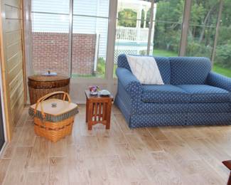 Large Longenberger Baskets, Table, Love Seat