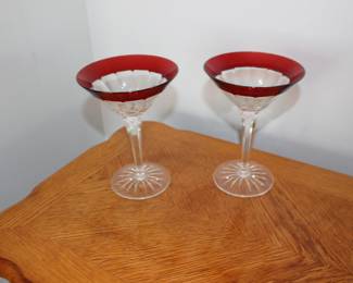 Waterford Crystal Red Stemware
