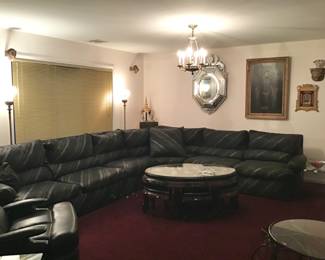 Post Modern Selig Sectional Sofa w/ Pull Out Bed