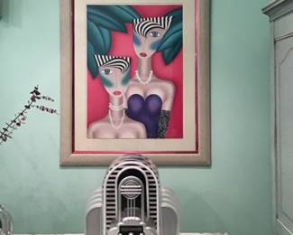 Robin Morris Lithograph “ At The Cat Club “