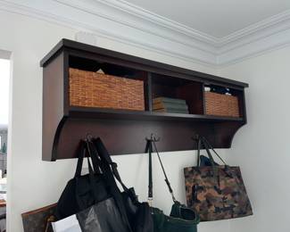 Foyer wall storage unit