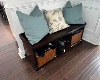 foyer storage bench 