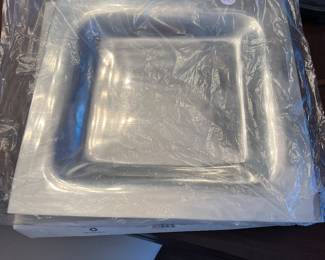silver serving tray