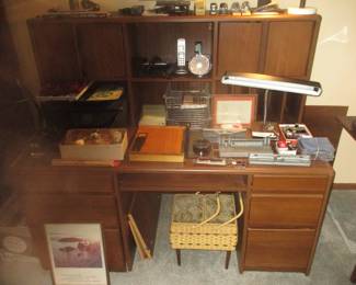 Desk and office supplies