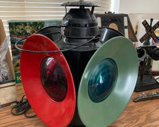 Train signal hanging lamp