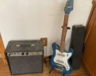 Telestar electric guitar and Lectrolab AMP