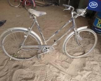 Lot 56. Vintage 20" girl's Rudge bicycle with headlight