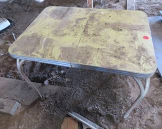 Lot 58. 39"W x 30"H x 30"D Formica table