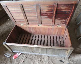 Lot 70. Old 49" wide wooden box