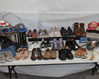 Books, shoes, hats..