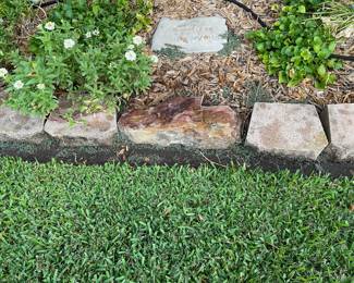 Stepping stones (Garden/uniform cement edging rocks are not for sale)