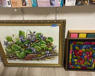 Lovely, lovely art pieces fill this home - most all prints in this room have sold