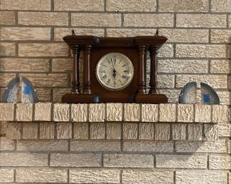 Lovely book ends and check out that clock!  Clock is still available.  