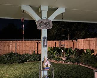 An a collection of bird houses.  