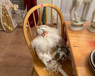 Table, Chair, a Santa on Chair still remain