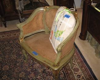 French Cane Chairs, a pair