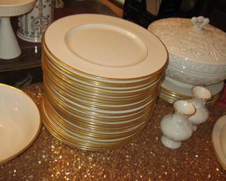 Large Collection of Lennox Dinner Plates, Mansfield pattern
