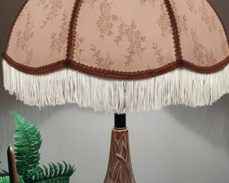 One of Two Matching Cermaic Lamps