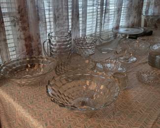 Fostoria Glass Ware and other Clear Glass