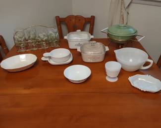 Corning Ware Fire king and others
