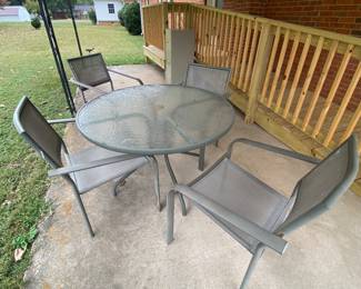 Glass Top Patio Set