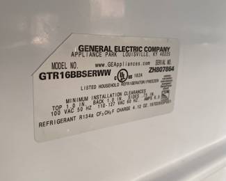 Information about the GE refrigerator in the home