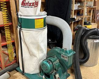 2HP Grizzly Dust Collector with Aluminum Impeller