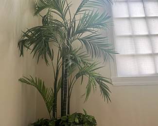 $380. Faux palm.  24" diameter x 7' high