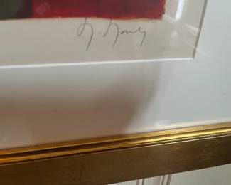 close up of signature