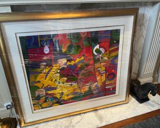 $1800. Manel Anoro signed and numbered 14/125 print. 54"w x 47"h v