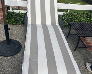  $500 per pair.  Two pairs of Restoration Hardware chaise longues.   Selling in pairs.  30"w x 70"l. next photo shows without the cushion 