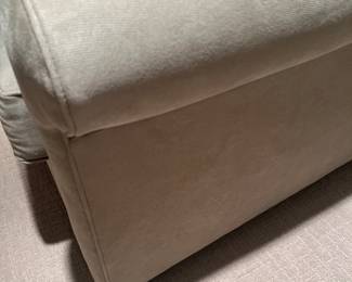 closer view of the fabric which is stain resistant