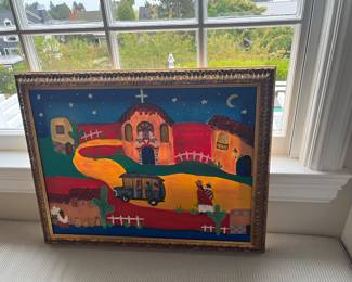 Art for sale during in-person shopping