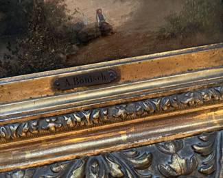 close up of the label plaque