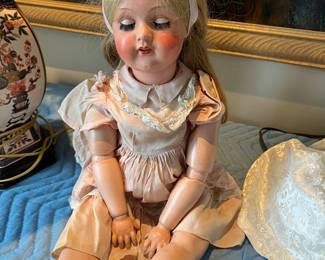 $350 or highest offer. Antique German "Saucy" doll with moving glass eyes.