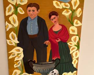 Original painting for sale during in-person shopping