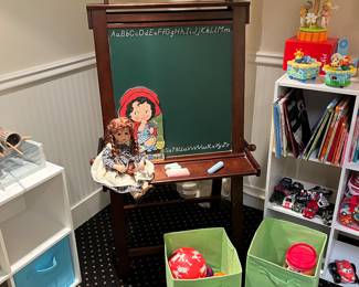Toys for sale during the in-person shopping days on Friday and Saturday.  Easel has sold