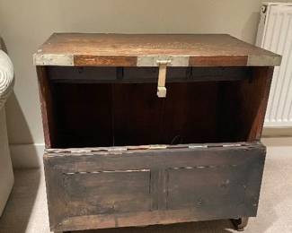 Interior of the chest with the front open