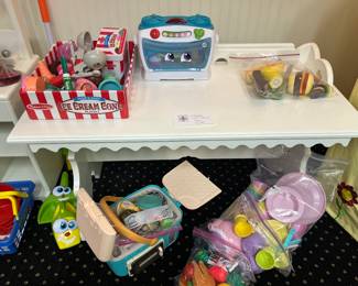 $48. Pottery Barn or Land of Nod Child's work station.    toys sold separately.