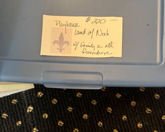 tub of furniture, people accessories etc.