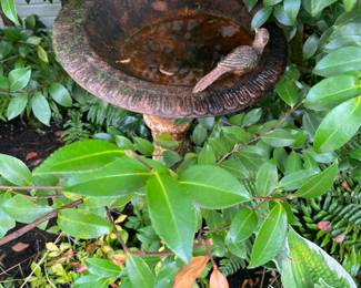 $180. Iron Bird bath