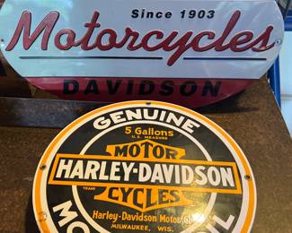 Harley Metal Signs