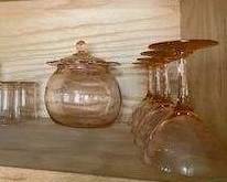 Glassware covered jar