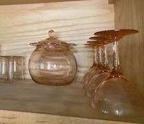 Glassware covered jar