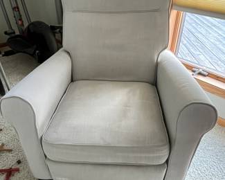 (2) upholstered recliners - only one photographed