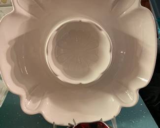 The lighting doesn’t do this justice.  Great little California Pottery piece.  But seriously in the 60’s why was the dip portion of the chip and dip bowls so small?  Was it to keep people from double dipping?  Were they just cheap?  Will we ever know.