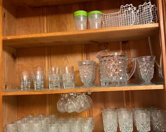 I don’t know why they left those two little wire chicken napkin holders all by them selves on the top shelf there.   Maybe they were jerks.