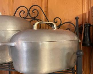 This is the third largest size - can’t remember what the actual quart size is.  You probably can’t fit a turducken in here - maybe just the ducken.