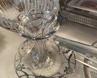 These are my favorite of the silver rimmed crystal.  But seriously, who looked at Crystal and was like “how can we make this fancier?  I know lets add Silver.”